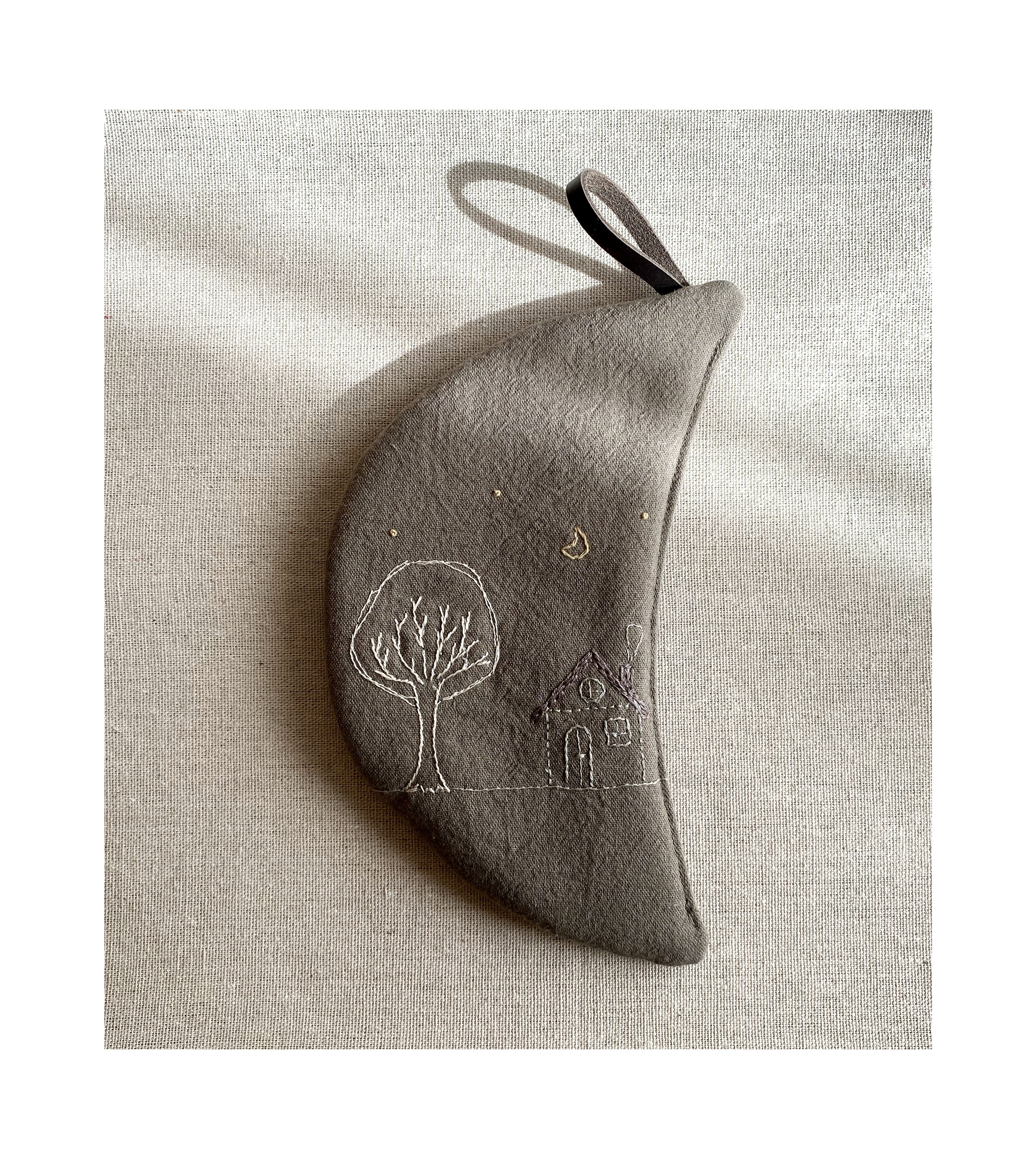 手編みガラ紡たわし ~ 丸 ハナヨウヒン